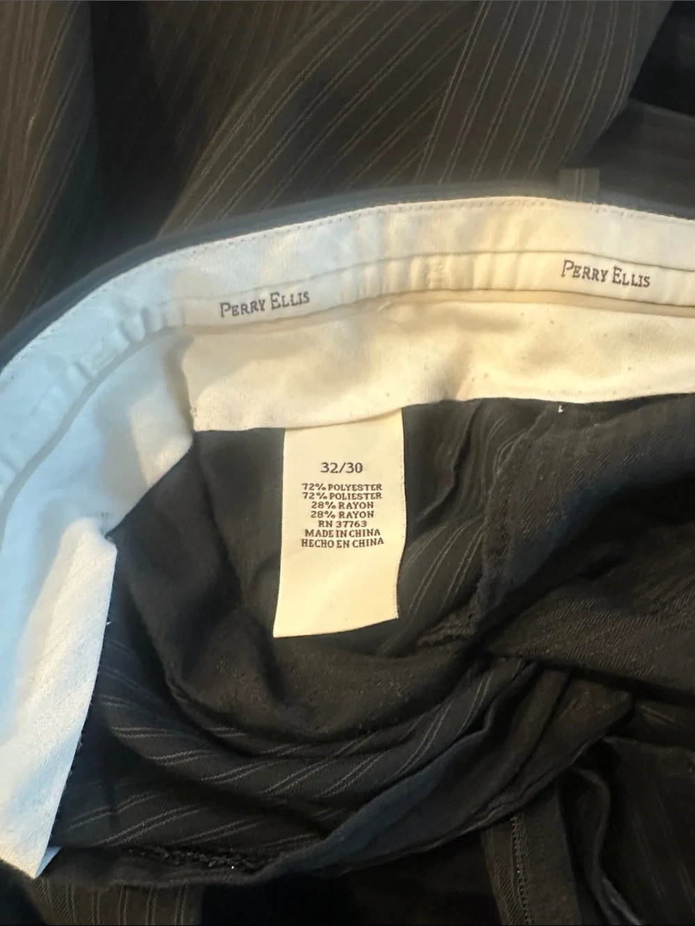 Men's Black Pinstripe Suit Blazer and pants